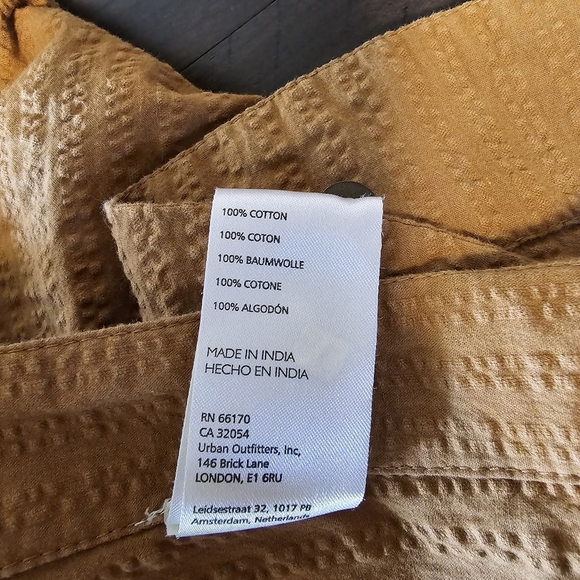 Maeve x Anthropologie Oversized Side-Slit Relaxed Tunic in Light Brown, XS - Picture 12 of 14